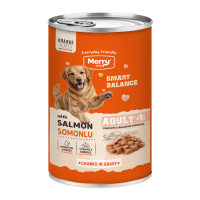 Merry Dog Sos İçinde Parça Somonlu Yetişkin Köpek Konservesi 400gr