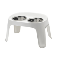 Moderna Skybar Medium Köpekler İçin İkili Mama ve Su Kabı 2x1950ml (Beyaz)