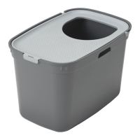 Moderna Top Cat Üstten Girişli Kapalı Kedi Tuvaleti 59cm (Koyu Gri)