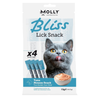 Molly Bliss Lick Snack Ton Balıklı Krema Kedi Ödül Maması 15gr (4'lü)