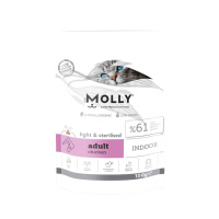 Molly Indoor Light Hipoalerjenik Tavuklu Düşük Tahıllı Kısırlaştırılmış Tester Kedi Maması 100gr