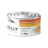 Molly Sos İçinde Tavuklu ve Balkabaklı Yetişkin Kedi Konservesi 85gr