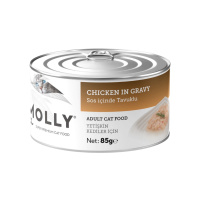 Molly Sos İçinde Tavuklu Yetişkin Kedi Konservesi 85gr