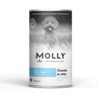 Molly Jöle İçinde Parça Ton Balıklı Yetişkin Köpek Konservesi 400gr