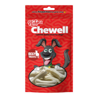 Natura Chewell Sığır Derili Beyaz Pres Kemik Köpek Ödül Maması 5cm (12'li)