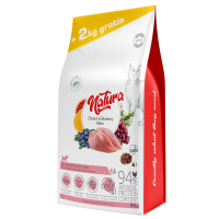 Natura Tavuklu ve Yaban Mersinli Düşük Tahıllı Yavru Kedi Maması 8kg + 2kg HEDİYE!
