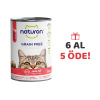Naturon Kuzu Etli TAHILSIZ Taurinli Ezme Kedi Konservesi 400gr (6 AL 5 ÖDE)