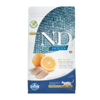 N&D Ocean Ringa Balıklı ve Portakallı Tahılsız Kısırlaştırılmış Kedi Maması 1,5kg