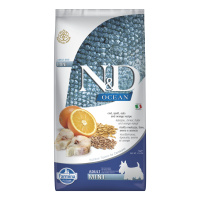 N&D Ocean Morina Balıklı Portakallı Küçük Irk Ata Tahıllı Yetişkin Köpek Maması 7kg