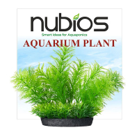 Nubios Q402 Kare Tabanlı Plastik Bitkili Akvaryum Dekoru 10cm
