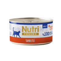 Nutri Feline Jöle İçinde Tavuk Etli Tahılsız Prebiyotik İlaveli Yetişkin Kedi Konservesi 70gr