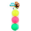 Pawise Sünger Parlak Renk Köpek Top Oyuncağı 19cm (3'lü)