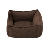 Pet Comfort Alpha Mirandus 19 Küçük Irk Köpek ve Kedi Yatağı 50x60x23cm (Koyu Kahverengi) [S]