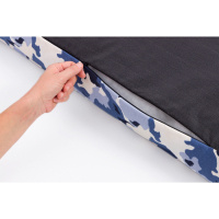 Pet Comfort Lima Merta 09 Kamuflaj Desenli Köpek Yatağı 60x90x12cm  [M] (Mavi)