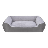 Pet Comfort Bravo Duo Peluş Köpek Yatağı 105x80cm (Gri) [XL]