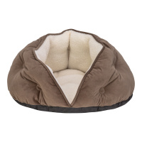 Pet Comfort Paris Peluş Kedi ve Köpek Yatağı 60cm (Kahverengi)