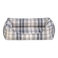 Pet Comfort Delta Kareli Kedi ve Köpek Yatağı 55x45cm (Lacivert) [XS]