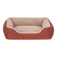 Pet Comfort Bravo Duo Peluş Kedi ve Köpek Yatağı 55x45cm (Tarçın) [S]