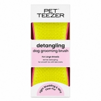PET TEEZER Detangling Dolaşık Açıcı Büyük Irk Köpek Bakım Fırçası 14,7x6,4cm (Sarı)