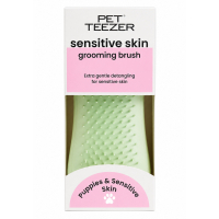 PET TEEZER Sensitive Skin Dolaşık Açıcı Yavru Köpek Bakım Fırçası 11,7x5cm (Yeşil)