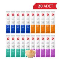 Petlebi Karışık Çeşitli Krema Kedi Ödül Maması 14gr (20 Adet)