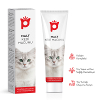 Petlebi Tüy Dökülmesi Azaltıcı ve Tüy Yumağı Önleyici Kolajenli Malt Kedi Macunu 100gr
