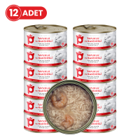 Petlebi Sos İçinde Tiftiklenmiş Taze Tavuk Etli ve Karidesli Kedi Konservesi 70gr (12 Adet)