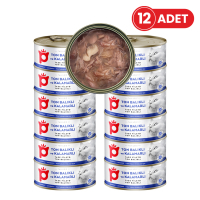 Petlebi Sos İçinde Fileto Taze Ton Balıklı ve Kalamarlı Kedi Konservesi 70gr (12 Adet)