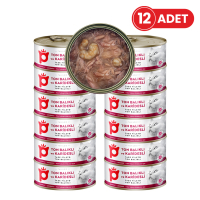 Petlebi Sos İçinde Fileto Taze Ton Balıklı ve Karidesli Kedi Konservesi 70gr (12 Adet)