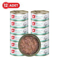 Petlebi Sos İçinde Fileto Taze Ton Balıklı Kedi Konservesi 70gr (12 Adet)