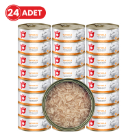 Petlebi Sos İçinde Tiftiklenmiş Taze Tavuk Etli Kedi Konservesi 70gr (24 Adet)