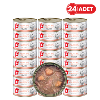 Petlebi Sos İçinde Fileto Taze Ton Balıklı ve Somonlu Kedi Konservesi 70gr (24 Adet)