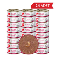 Petlebi Sos İçinde Fileto Taze Ton Balıklı ve Karidesli Kedi Konservesi 70gr (24 Adet)