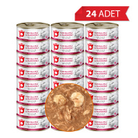 Petlebi Sos İçinde Fileto Taze Ton Balıklı ve Karidesli Kedi Konservesi 70gr (24 Adet)
