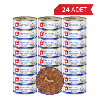 Petlebi Sos İçinde Fileto Taze Ton Balıklı ve Kalamarlı Kedi Konservesi 70gr (24 Adet)
