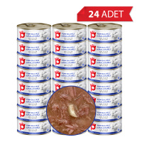 Petlebi Sos İçinde Fileto Taze Ton Balıklı ve Kalamarlı Kedi Konservesi 70gr (24 Adet)