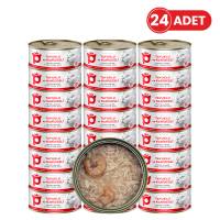 Petlebi Sos İçinde Tiftiklenmiş Taze Tavuk Etli ve Karidesli Kedi Konservesi 70gr (24 Adet)
