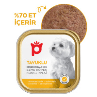 Petlebi Tavuklu Küçük Irklar İçin Ezme Köpek Konservesi 100gr
