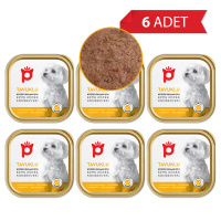 Petlebi Tavuklu Küçük Irklar İçin Ezme Köpek Konservesi 100gr (6 Adet)