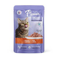 Plaisir Pouch Sos İçinde Tavuklu Ciğerli Kısırlaştırılmış Kedi Konservesi 100gr