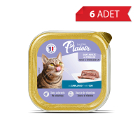 Plaisir Ezme Morina Balıklı Kısırlaştırılmış Kedi Konservesi 100gr (6 Adet)