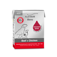 PLATINUM Sığır Etli ve Tavuklu Köpek Konservesi 185gr