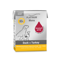 PLATINUM Ördekli ve Hindili Köpek Konservesi 375gr