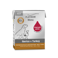 PLATINUM Iberico ve Hindili Köpek Konservesi 375gr