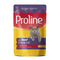 Proline Jöle İçinde Parça Dana Etli Yetişkin Kedi Konservesi 85gr