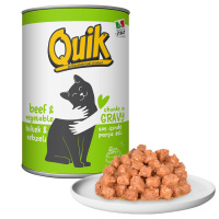 Quik Biftekli ve Sebzeli Yetişkin Kedi Konservesi 415gr