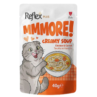 Reflex Plus MMMORE Tavuklu ve Havuçlu Kremalı Kedi Çorbası 40gr