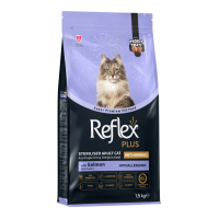 Reflex Plus Hipoalerjenik Anti-Hairball Somonlu Kısırlaştırılmış Yetişkin Kedi Maması 1,5kg