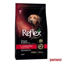 Reflex Plus Orta ve Büyük Irk 7+ Yaş için Kuzu Etli Yaşlı Köpek Maması 3kg