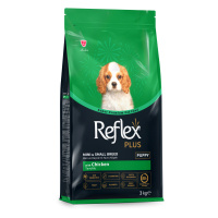 Reflex Plus Mini ve Küçük Irk Tavuklu Yavru Köpek Maması 3kg